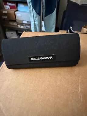 Dolce & Gabbana Black Sunglasses Case. Gold plated